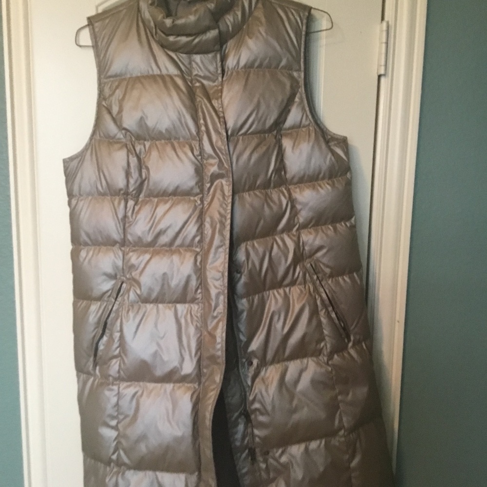 Talbots Knee Length Down Filled Vest